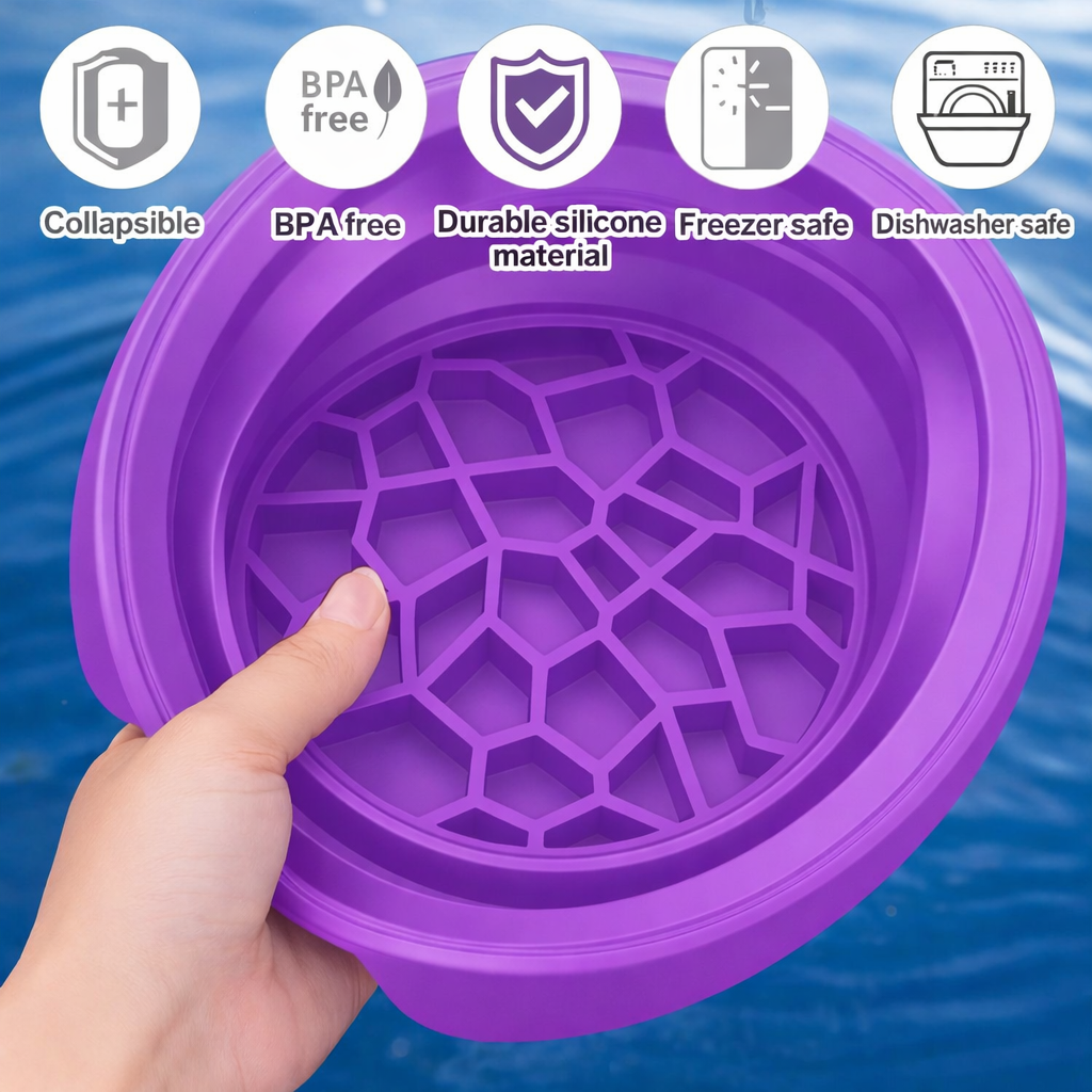 Noorvaa Silicone Foldable Facial Ice Bowl