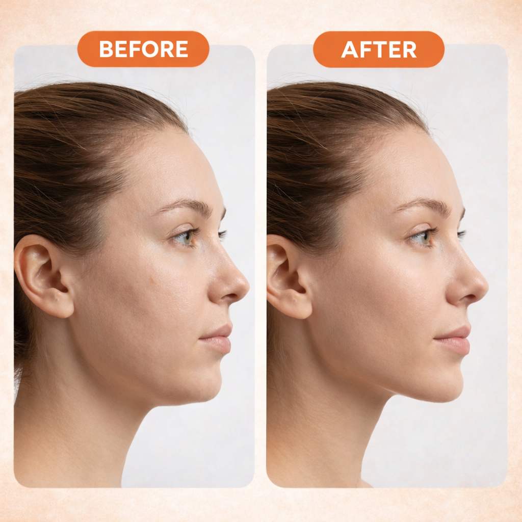 Lymphatic Contour Face Brush for Sinuses & Massager for Chin & Jawline