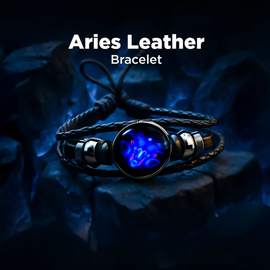 Zodiac Cosmic Leather Bracelet