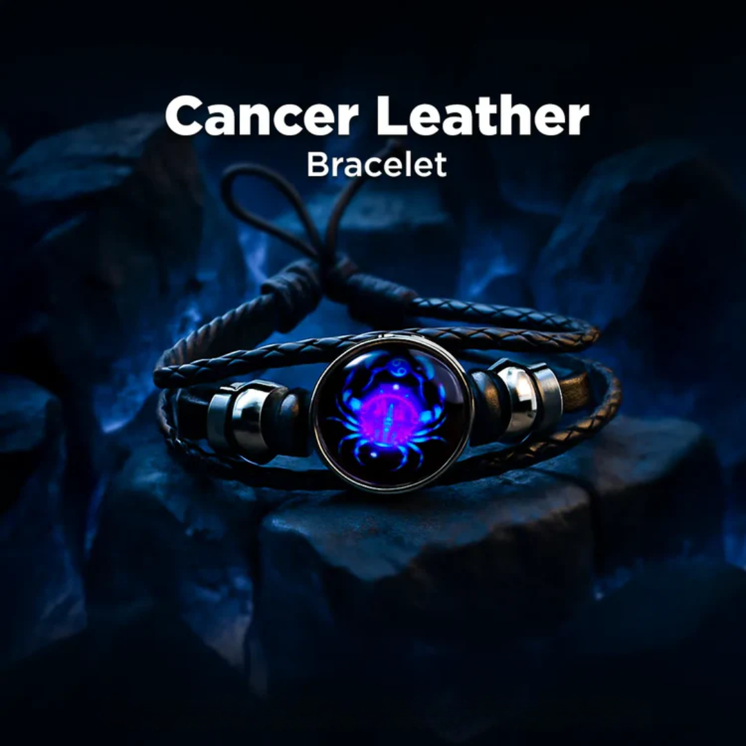 Zodiac Cosmic Leather Bracelet