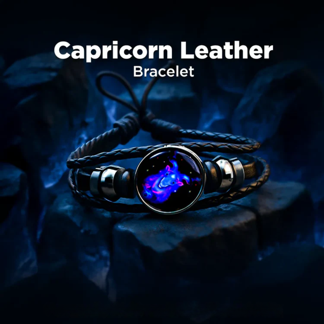 Zodiac Cosmic Leather Bracelet