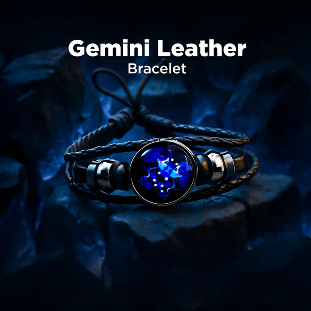 Zodiac Cosmic Leather Bracelet