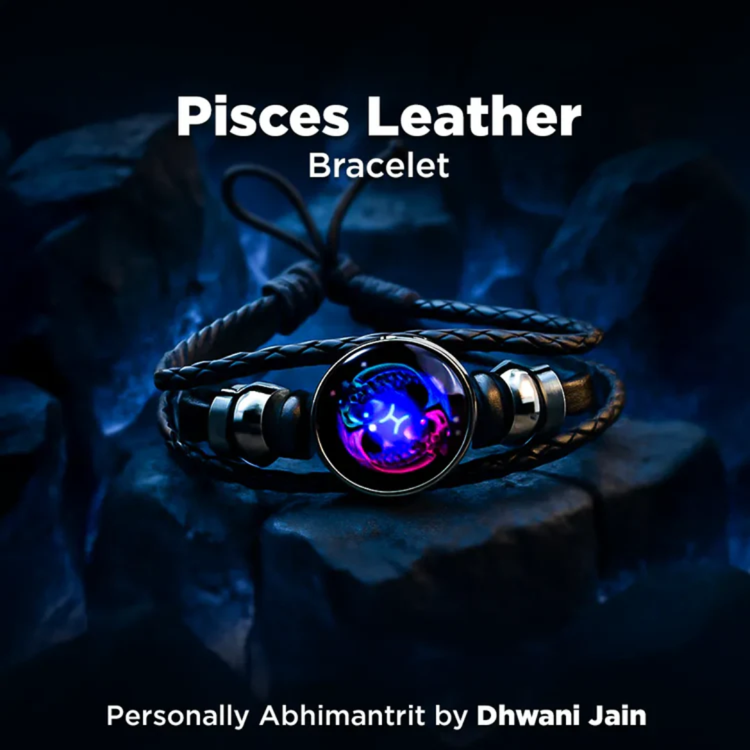 Zodiac Cosmic Leather Bracelet