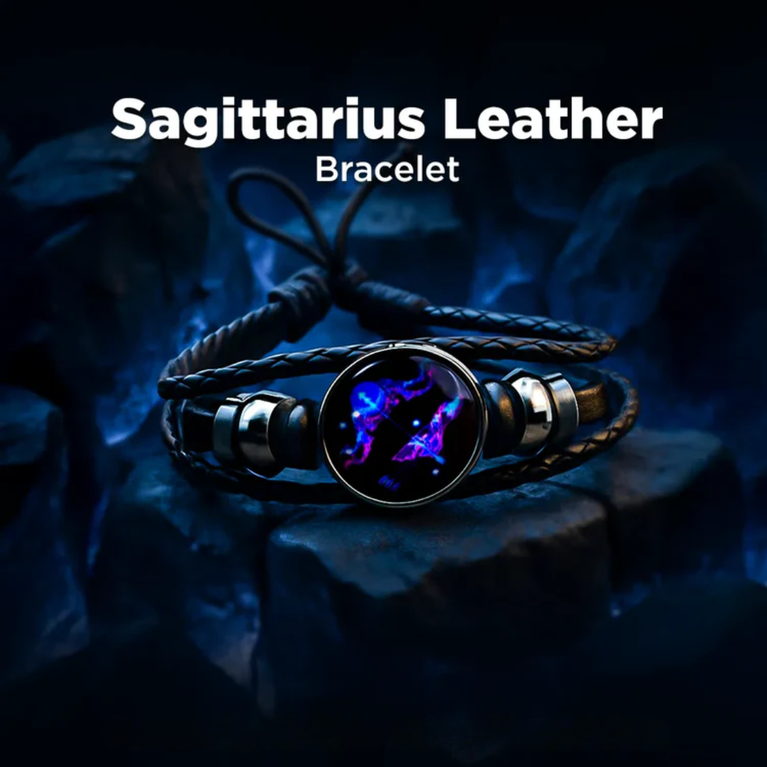 Zodiac Cosmic Leather Bracelet