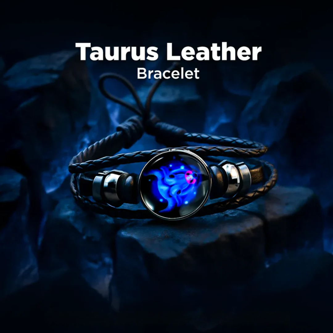 Zodiac Cosmic Leather Bracelet