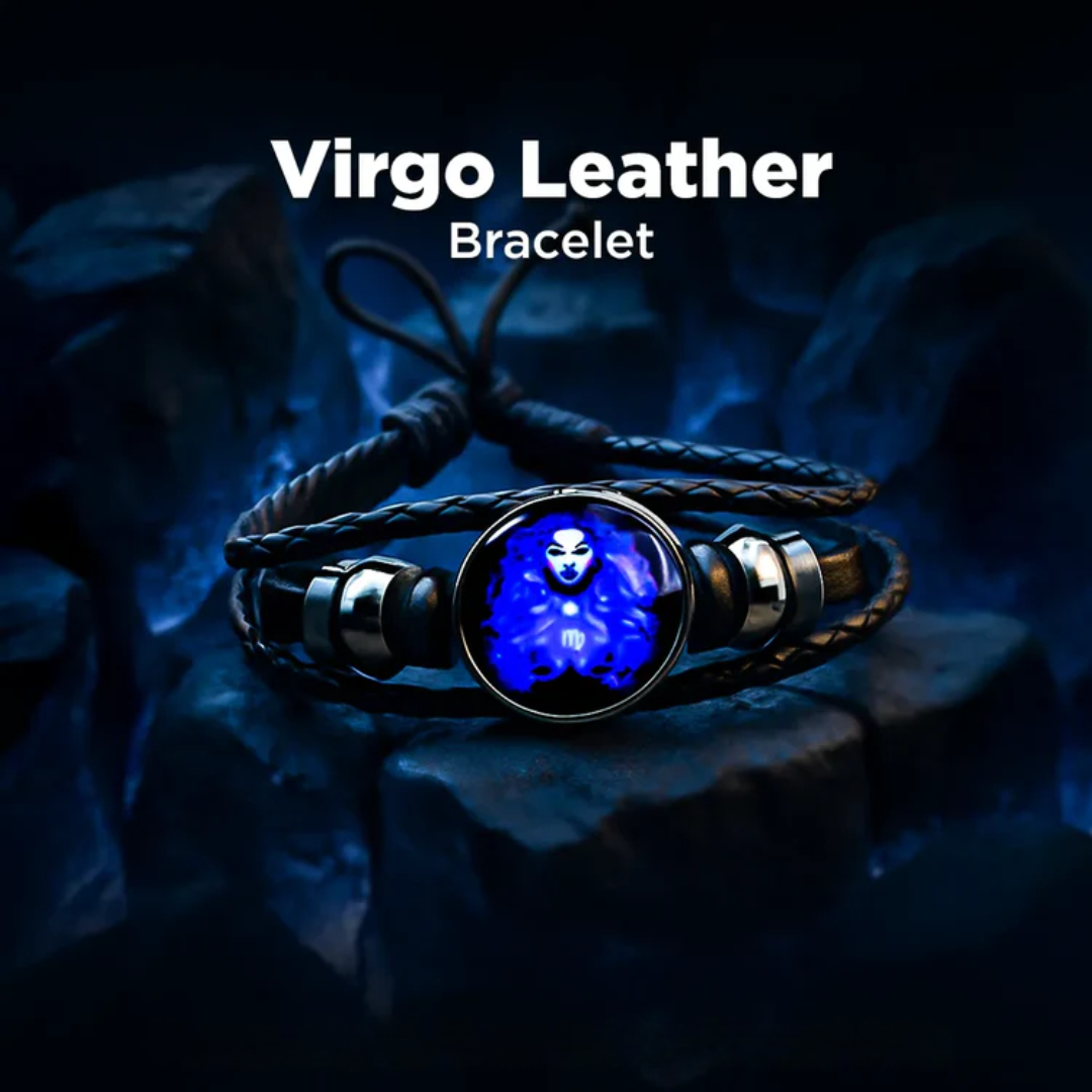 Zodiac Cosmic Leather Bracelet
